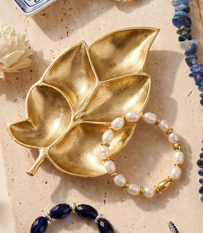 Golden Chestnut Leaf Tray