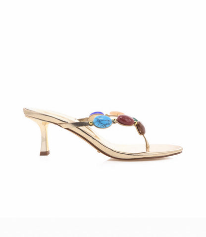 Billini Gema Beaded Kitten Heel Sandals