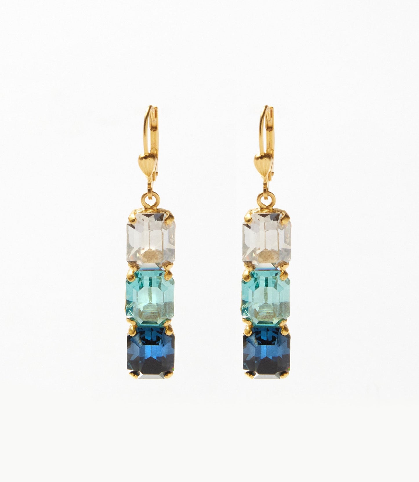 Triple Crystal Earrings
