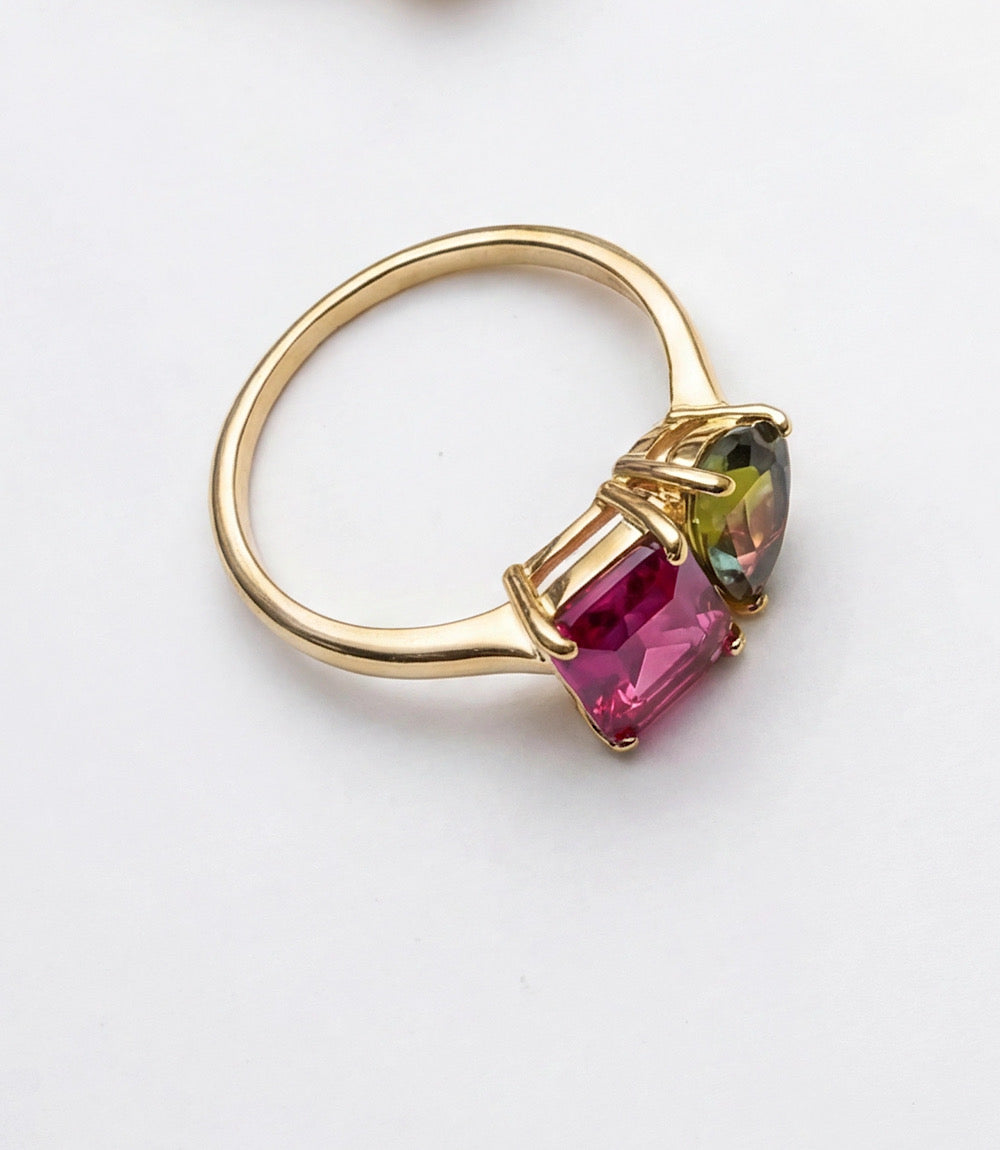Perfect Pair Gemstone Ring
