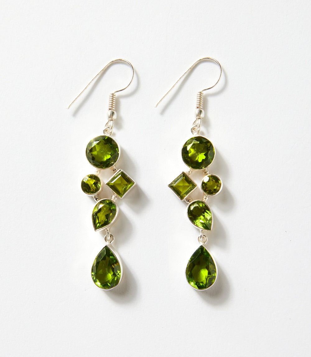 Gemstone Dangle Earrings