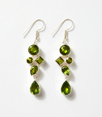Gemstone Dangle Earrings