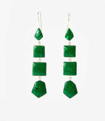 Malachite Statement Earrings