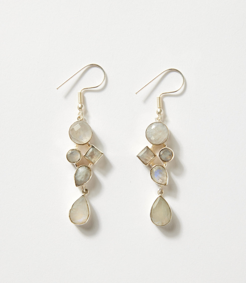 Gemstone Dangle Earrings