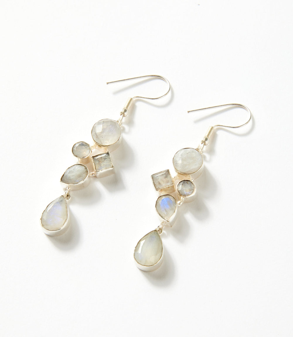 Gemstone Dangle Earrings
