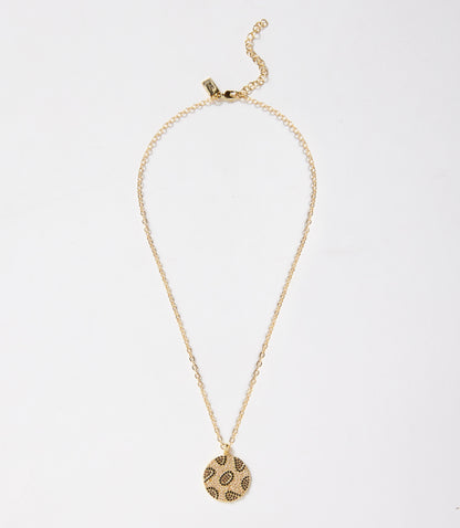 Leopard Crystal Necklace