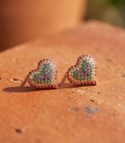 Crystal Heart Earrings