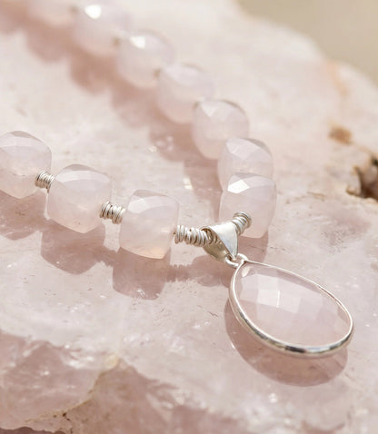 Pink Opal Statement Necklace