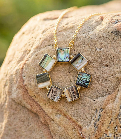 Abalone Disc Necklace