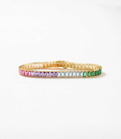 Prismatic Tennis Bracelet