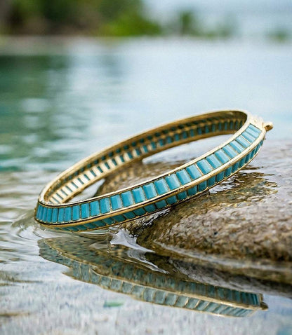 Turquoise Beaded Bangle