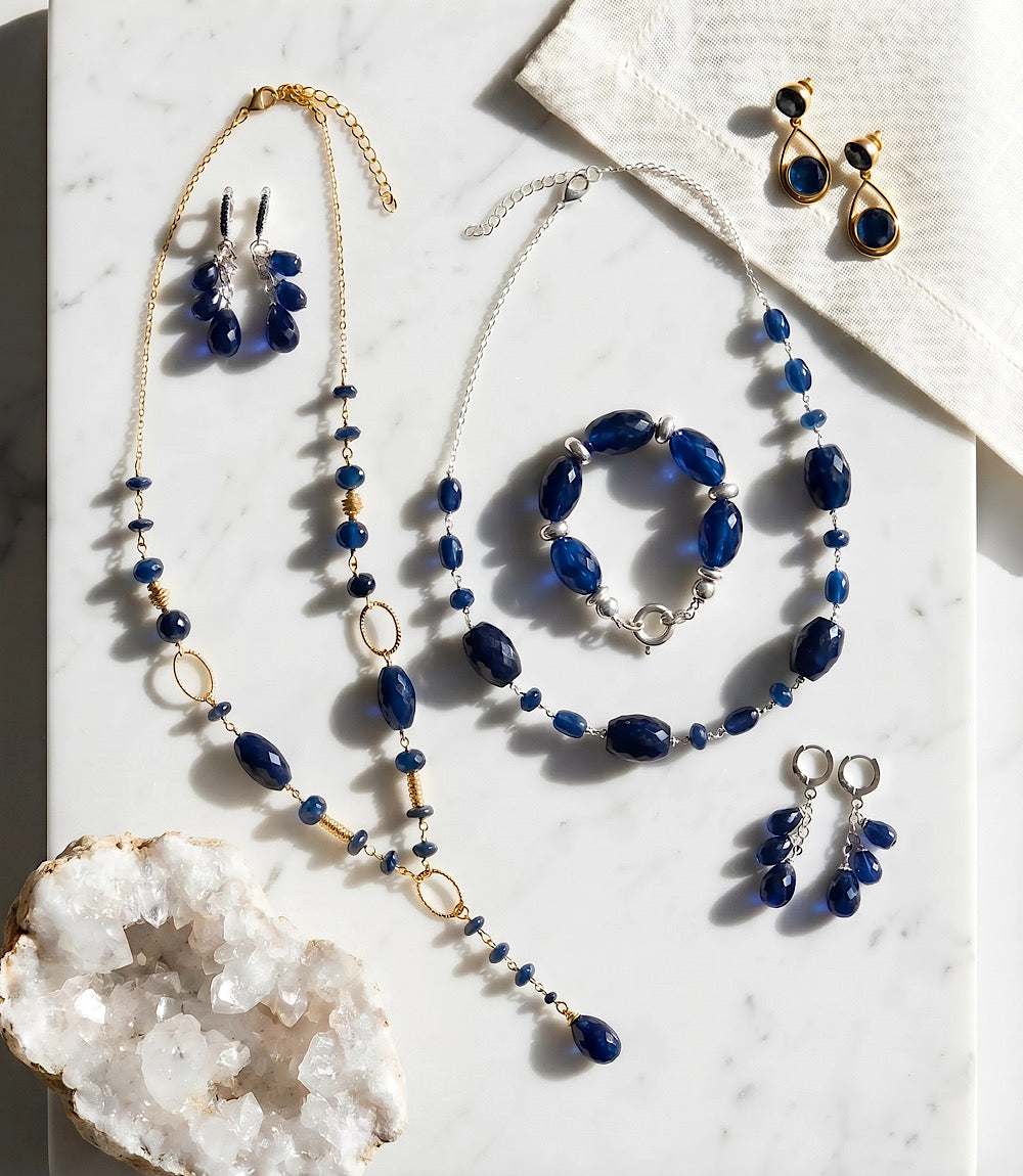 Sapphire Lariat Necklace