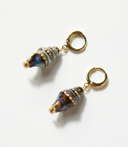 Shell Huggie Earrings