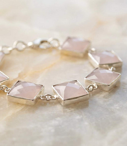 Pink Opal Link Bracelet