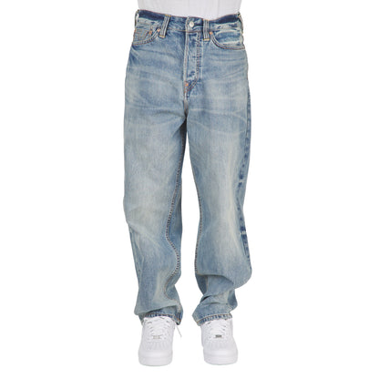 Ecru Daicock Print Denim | White