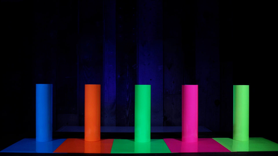 12" Siser Easy Glow Neon Orange Heat Transfer Vinyl (HTV)