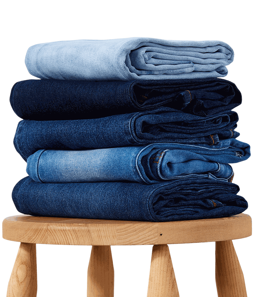 Raw Hem Straight Jeans