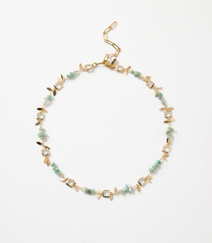 Crystal And Gemstone Necklace