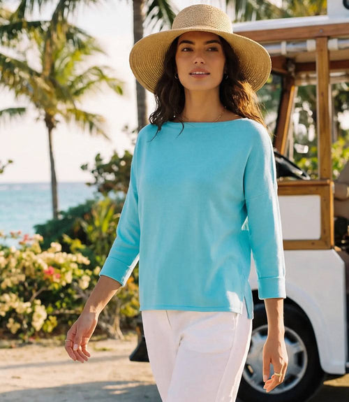 Ribbed Boatneck Top