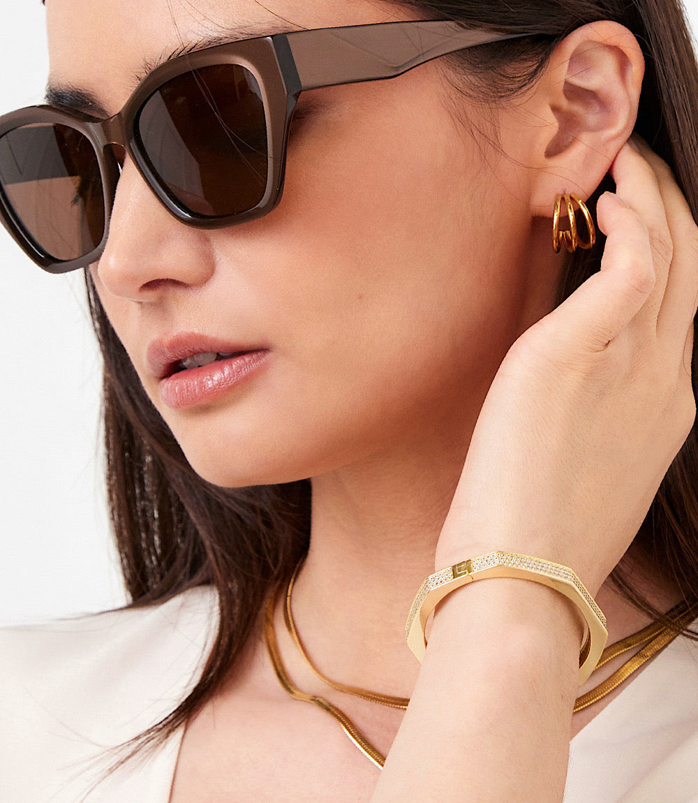 Retrograde Hoop Earrings