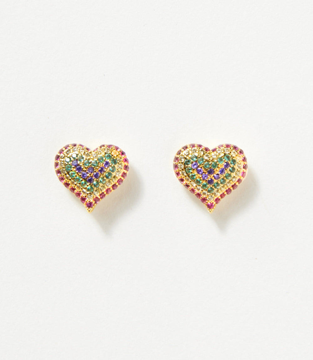 Crystal Heart Earrings