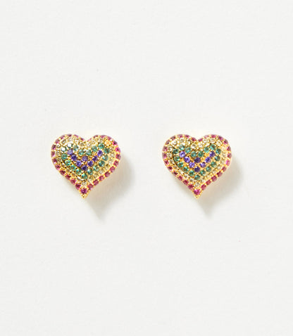Crystal Heart Earrings