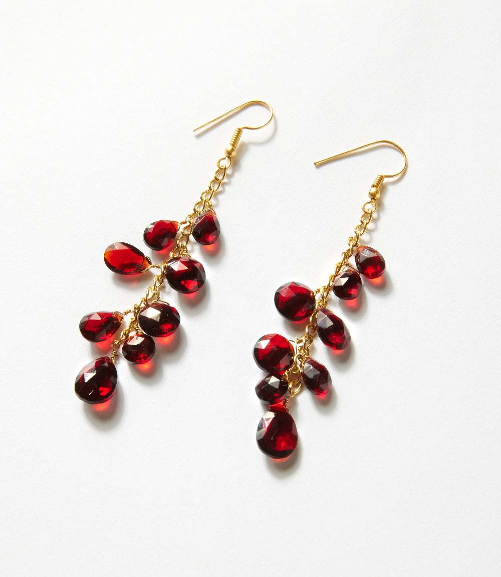 Cascading Gemstone Earrings