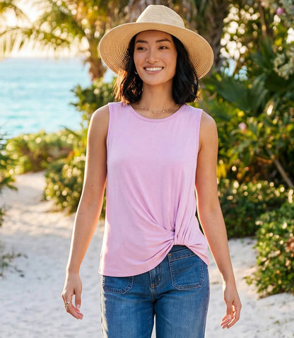 Sleeveless Pick-Up Top