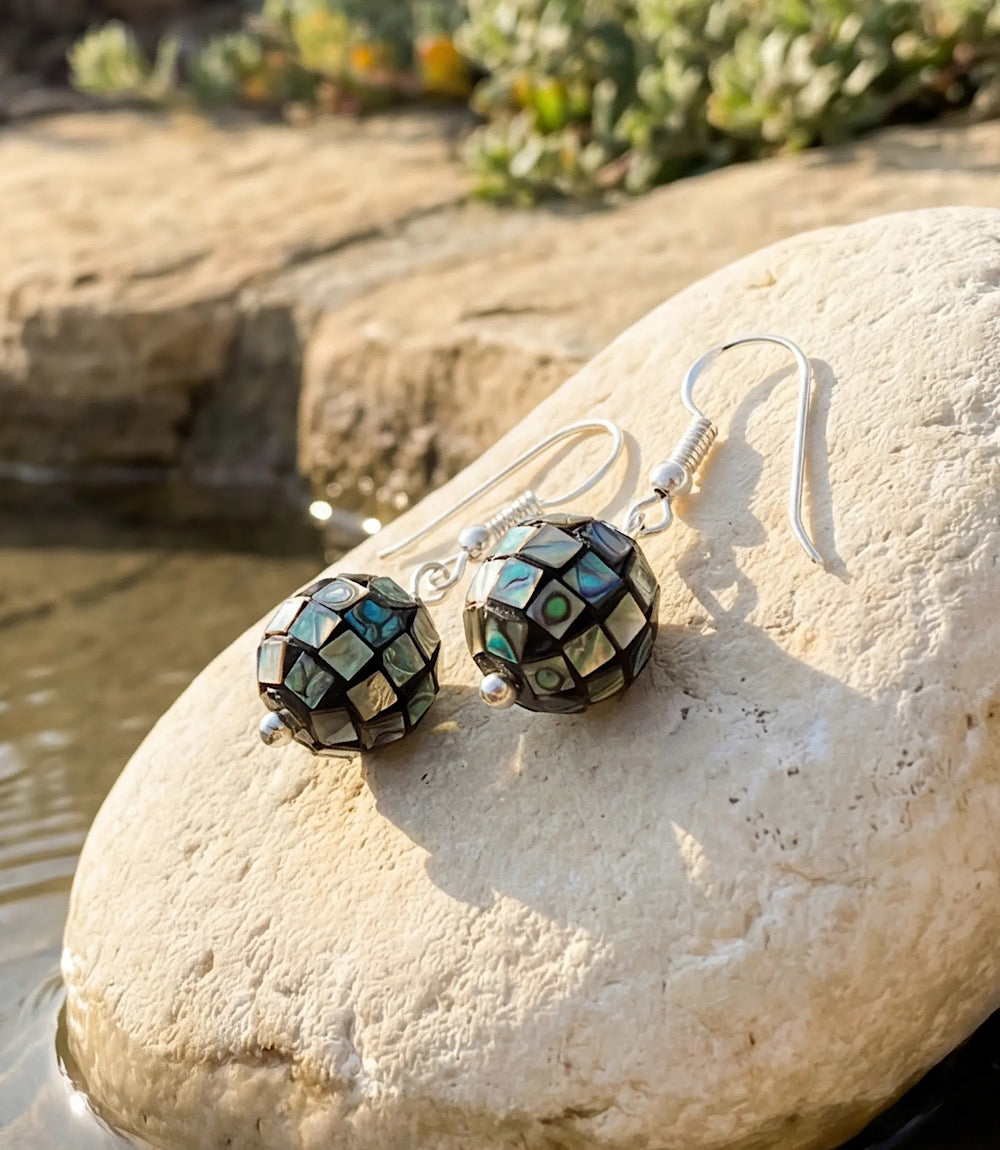 Abalone Stone Earrings
