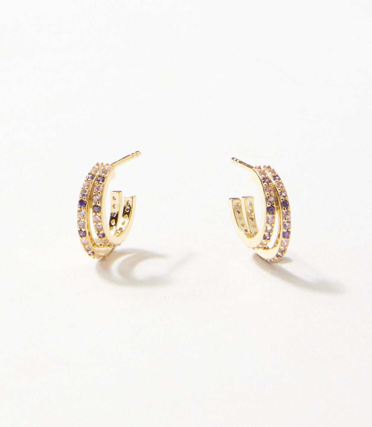 Twin Huggie Earrings