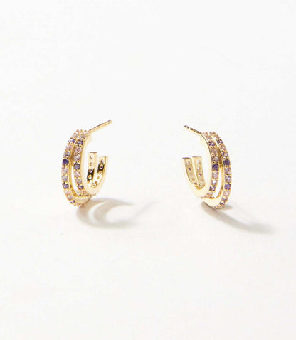 Twin Huggie Earrings