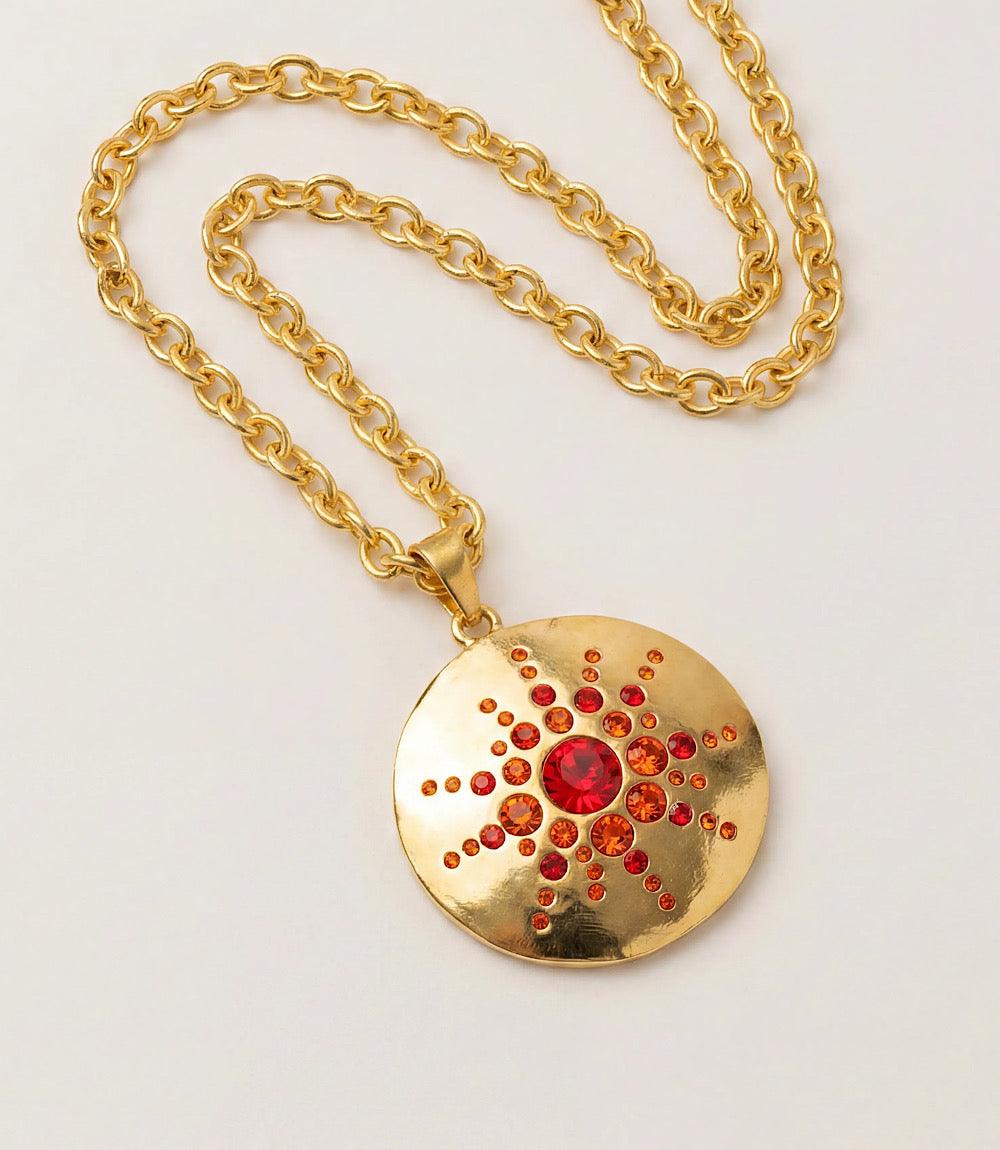 Crystal Medallion Necklace