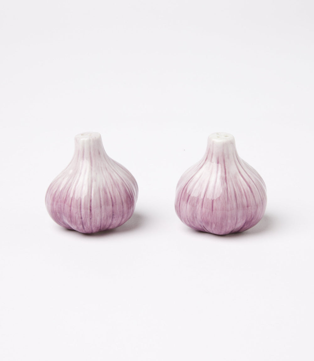 Garlic Salt And Pepper Shaker Set