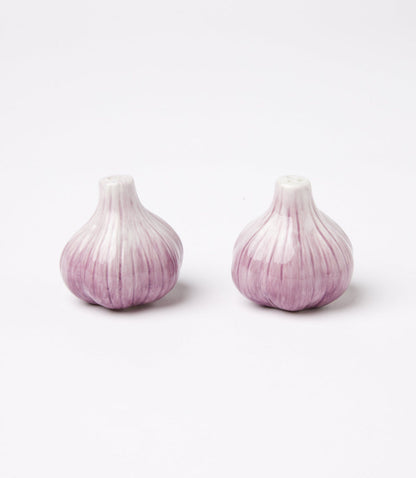 Garlic Salt And Pepper Shaker Set