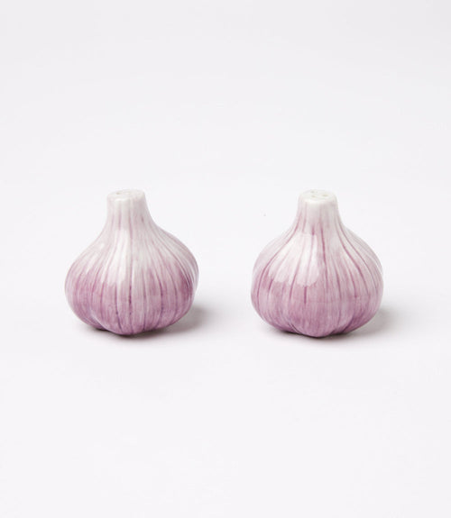 Garlic Salt And Pepper Shaker Set