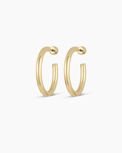 14K Gold Carter Hoops
