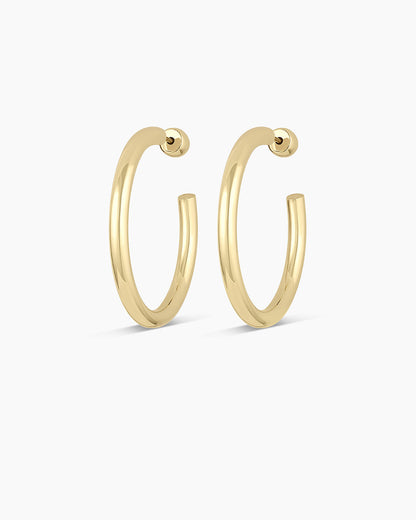 14K Gold Carter Hoops