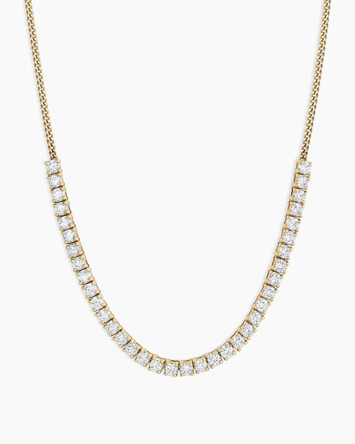 14K Diamond Melbourne Statement Row Necklace
