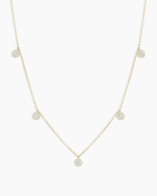14K Diamond Pavé Flutter Necklace