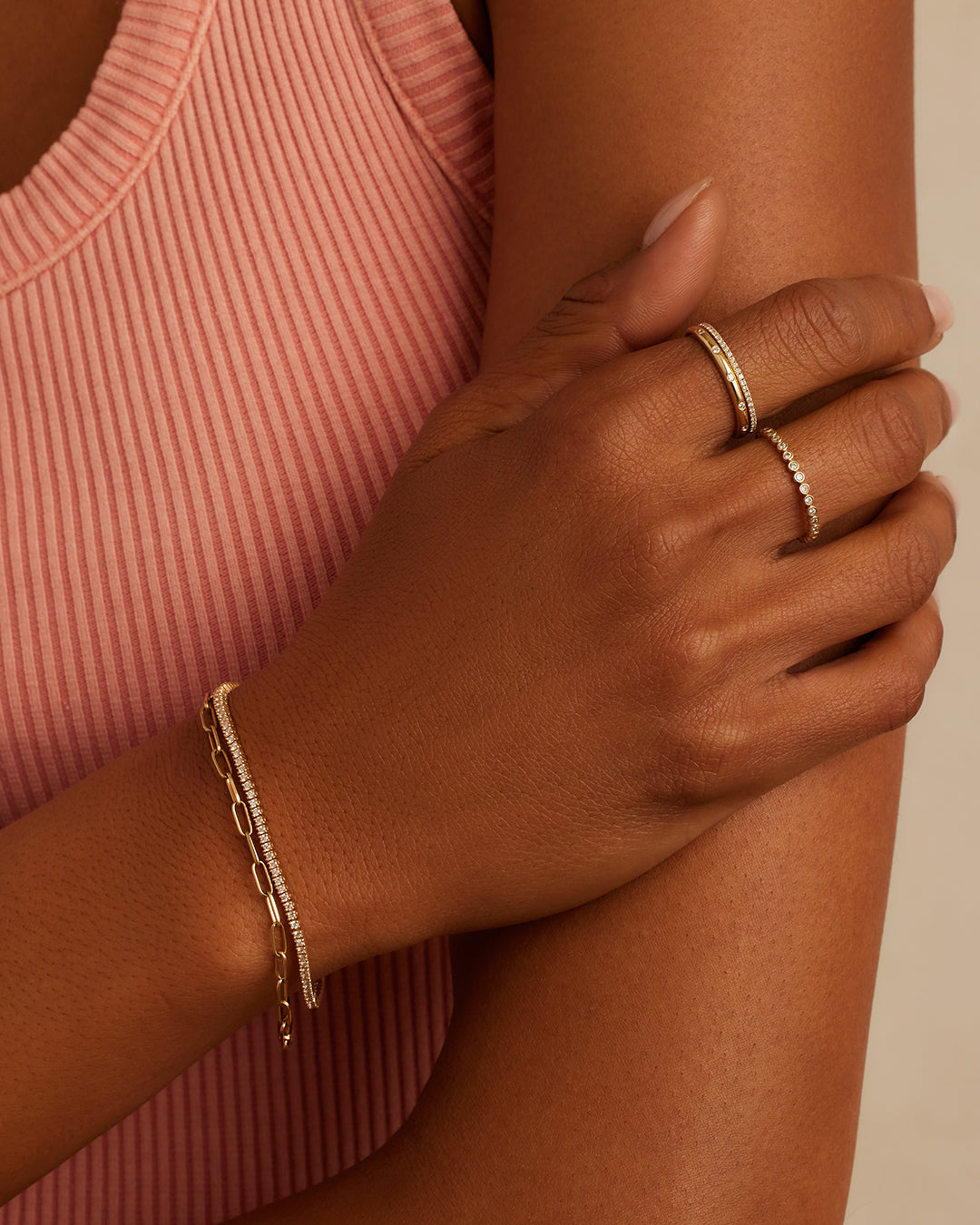 14K Melbourne Diamond Tennis Bracelet