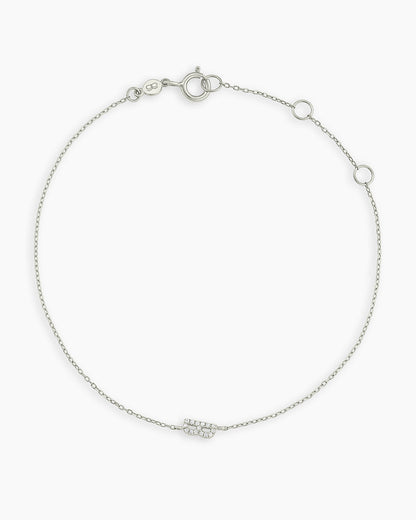 14K Diamond Pavé Alphabet Bracelet