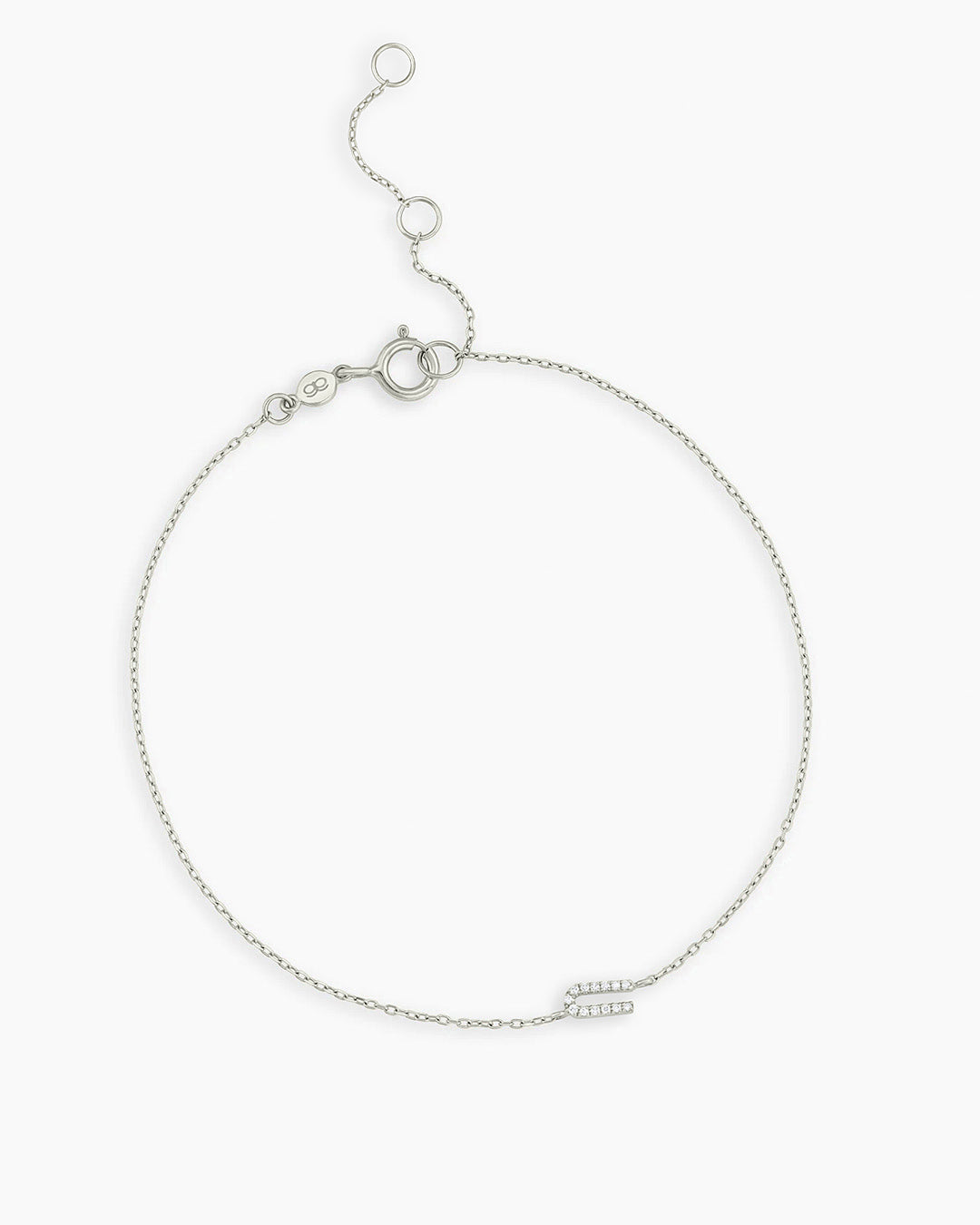 14K Diamond Pavé Alphabet Bracelet