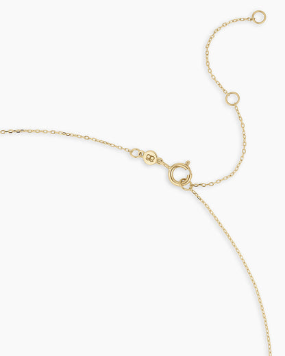 14K Classic Diamond Pear Necklace