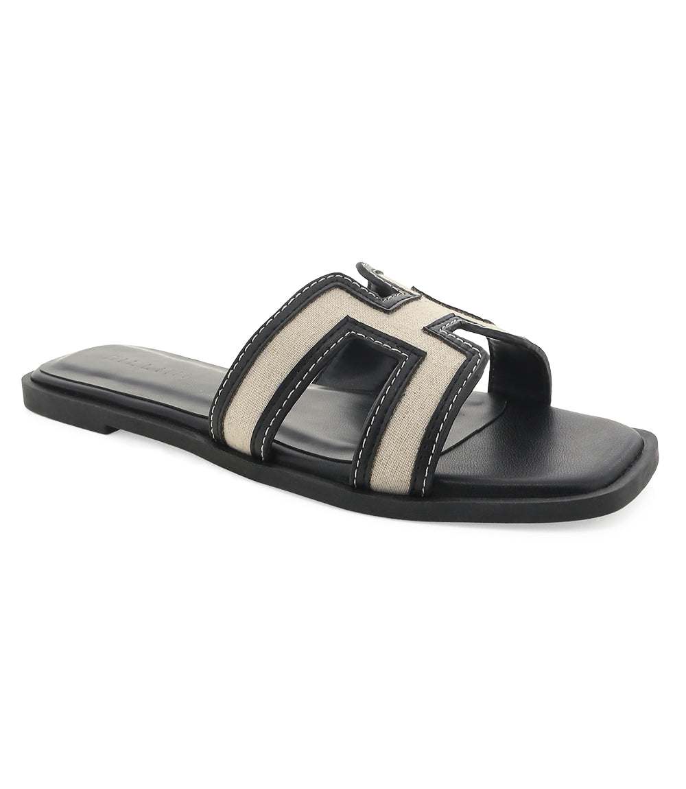 Billini Gordy Cut Out Slide Sandals