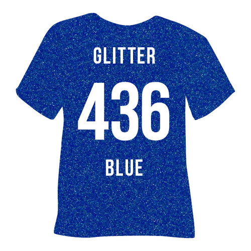 436 Blue POLI-FLEX® IMAGE GLITTER HTV