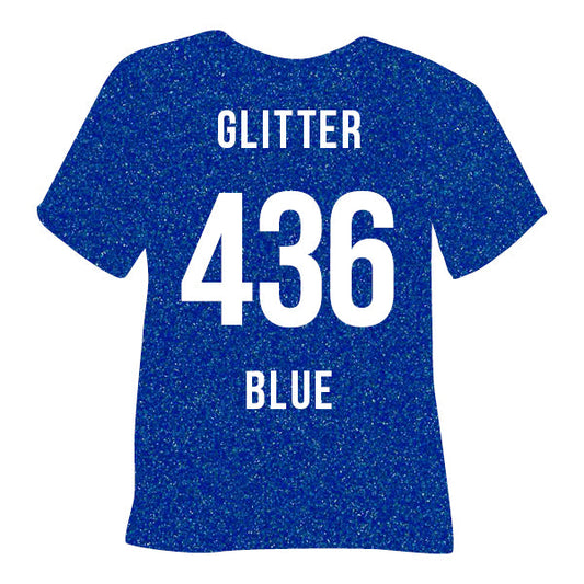 436 Blue POLI-FLEX® IMAGE GLITTER HTV