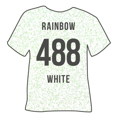 488 Rainbow White POLI-FLEX® PEARL GLITTER HTV