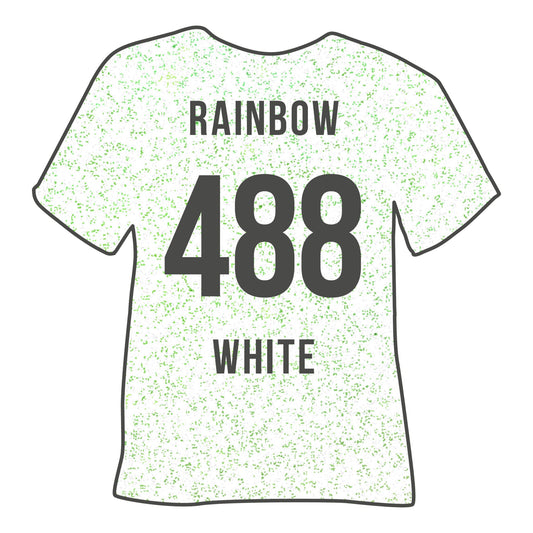 488 Rainbow White POLI-FLEX® PEARL GLITTER HTV