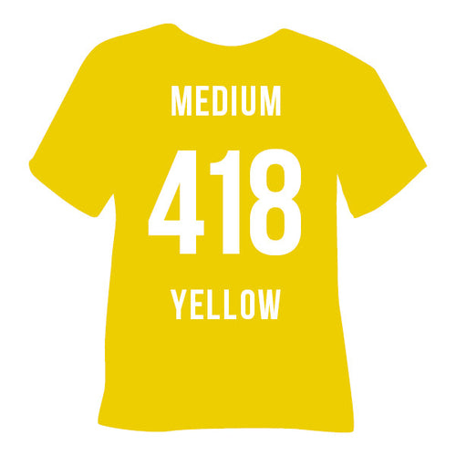 418 Medium Yellow POLI-FLEX® PREMIUM HTV