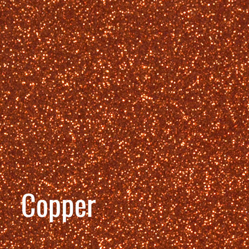 12" Copper - Siser Glitter Heat Transfer Vinyl (HTV)